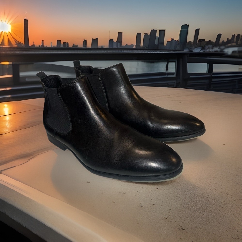 Moretti Black Label Black Ankle Boots Men's Sz 11D NWOB TODD 11